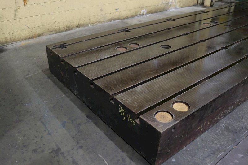 STEEL LAYOUT TABLE WITH T SLOTS: STOCK #73825
