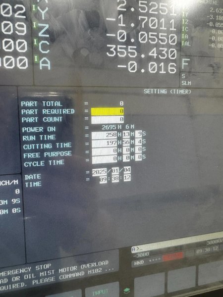 Doosan DVF-6500 5 Axis CNC Vertical Machining Center – 2023 Mill