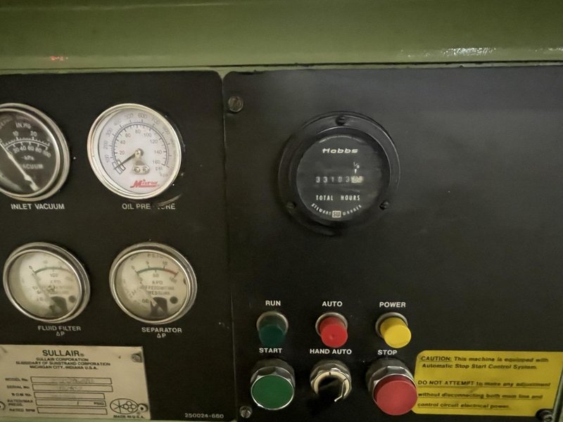 60 Hp. Sullair RSVS 20-60A Rotary Screw Vacuum System, 2012