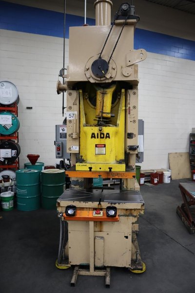 Aida PC-10 110 Ton Mechanical Punch Press, Single Ram, Eccentric Drive