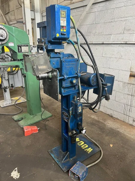NOR SERVICE MODEL 505P 16 GAUGE POWERED BEAD ROLLER / ROTARY COMBINATION MACHINE