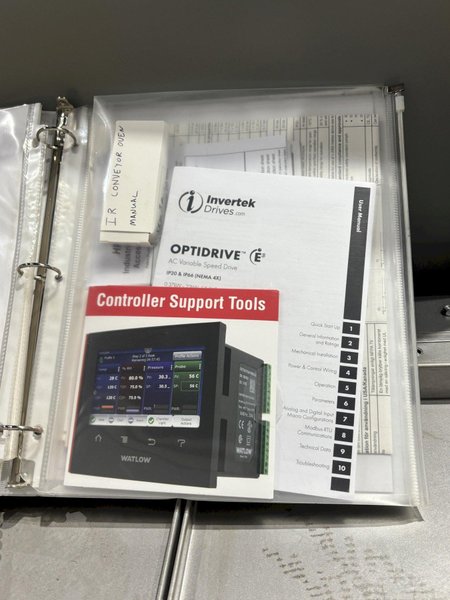 540 DEGREE X 24" W X 8" H INTEK ELECTRIC MESH CONVEYOR TYPE INFRARED OVEN, NEW IN 2020: STOCK #23213