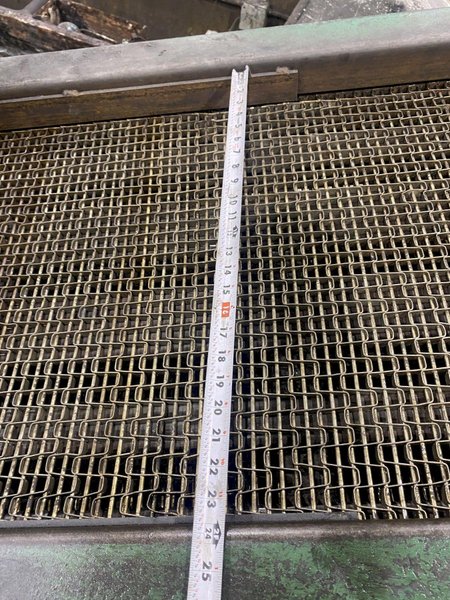 20&#039; LONG X 24” WIDE STEEL BELT POWERED INCLINED PARTS CONVEYOR: STOCK #20816