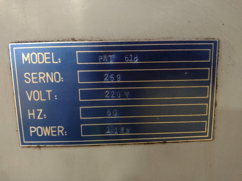 6" X 18" HMTW MODEL #PMT 618 HAND FEED SURFACE GRINDER: STOCK 16707