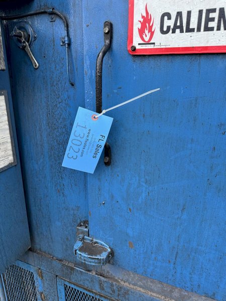 Grieve model belt conveyor core oven rated at 200 degree f, 460 volt, 20 kw, s/n 650167, 232" center belt, 15" tall opening, 24" belt, 1.16 ft/min.