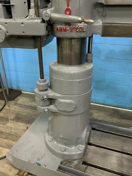 3' X 9" CARLTON RADIAL DRILL: STOCK #80735