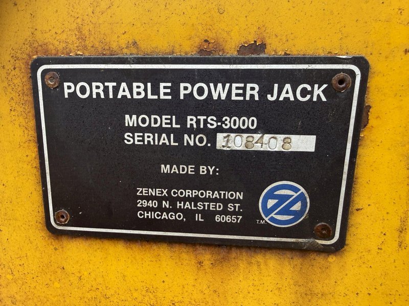 (4)  ZENEX CORPORATION MODEL RTS-3000 PORTABLE ELECTRIC POWER VEHICLE LIFT JACKS: STOCK #17222