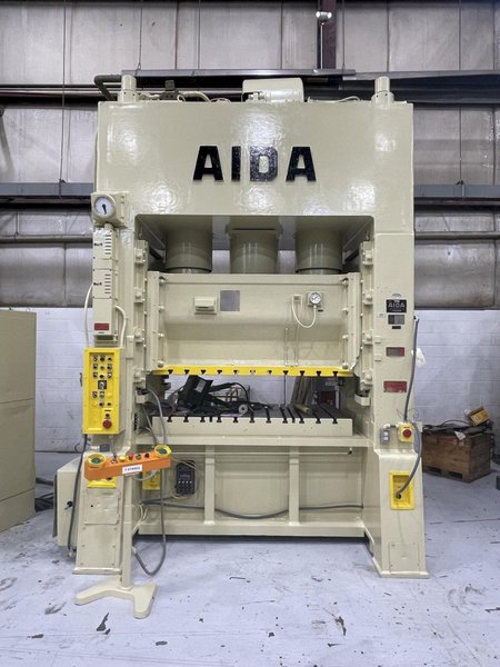 200 ton Aida PDA-20M Used Straight Side Mechanical Metal Stamping Press For Sale, Under Power!