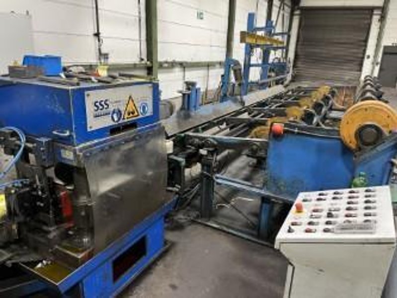 50mm SSS SCHMITZ #ZWRP50 SEMI-AUTOMATIC TWO-ROLL BAR STRAIGHTENING LINE