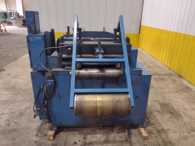 24" COOPER WEYMOUTH 7 ROLL MOTORIZED POWERED COIL STRIP STRAIGHTENER: STOCK #23702