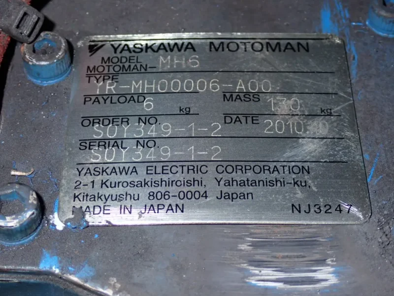 Yaskawa Motoman Robot  - Mh6