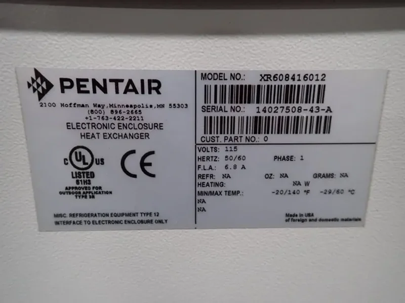 Hoffman Heat Exchanger - Xr608416012