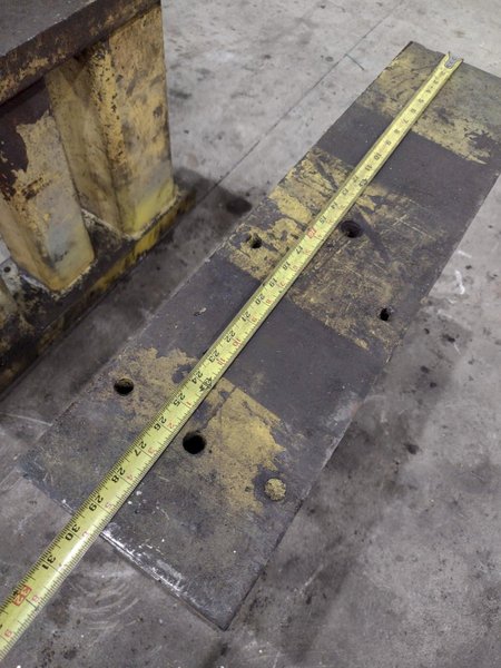 29.5&quot; X 8&quot; X 24&quot; HIGH STEEL MACHINED PARALLEL BLOCKS, SET OF 2: STOCK #23742