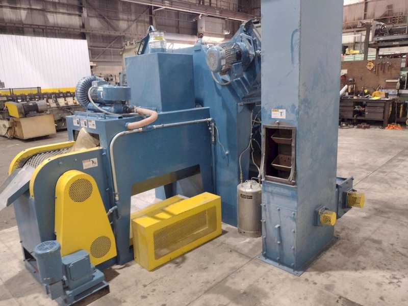 4 WHEEL X 18" VIKING MODEL #MP1809P CHAIN MESH BELT DE-FLASHING / SHOT BLAST MACHINE: STOCK #21636