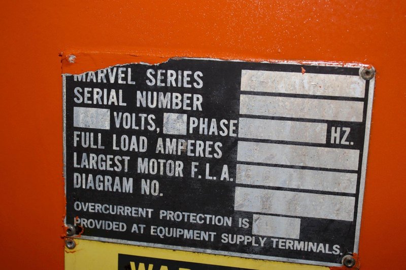 MARVEL SERIES 8 MARK 1 VERTICAL BANDSAW: STOCK #75946