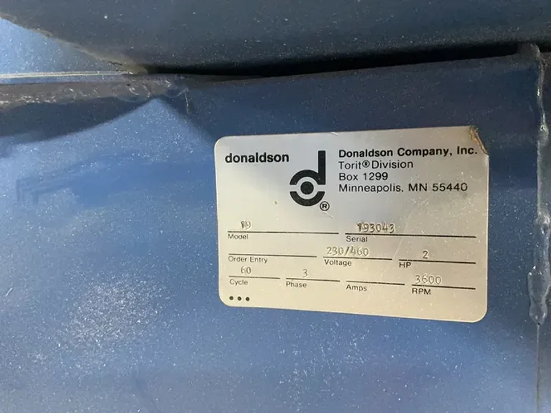 DONALDSON TORIT 2 HP DUST COLLECTOR   -  19