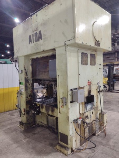 220 TON AIDA MODEL #PMX-LS-200H SSDC STRAIGHT SIDE PRESS, 7.87" STROKE: STOCK #22214