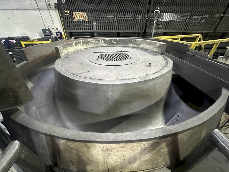 25 CU FT ALMCO MODEL #OR-25VLR VIBRATORY BOWL PARTS FINISHER: YOBRO #24692