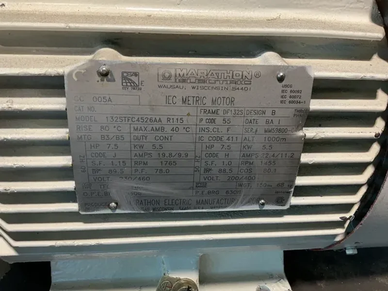 MARATHON 7.5 HP MOTOR  -  132STFC4526AA R115