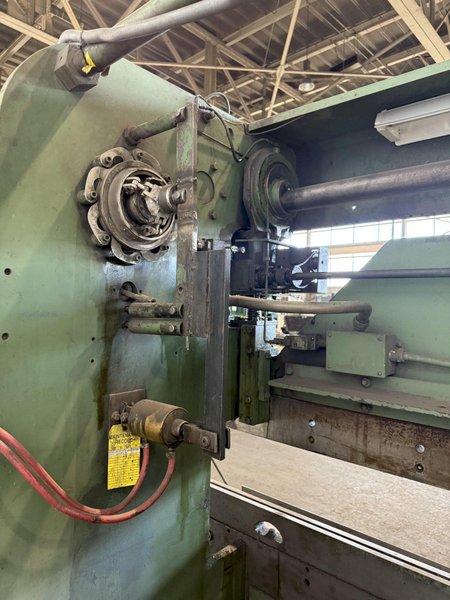55 TON X 8&#039; WYSONG MODEL 55–6–1S MECHANICAL PRESS BRAKE. STOCK # 1001625