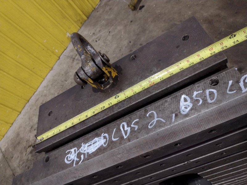 (2) 48" H X 29.5" W X 29" DEEP STEEL ANGLE PLATES: YOBRO #25794