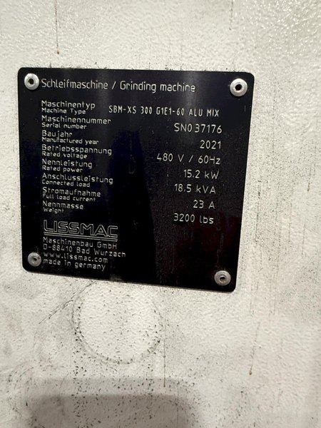 11.8" WIDE LISSMAC MODEL #SBM-XS300 DEBURRING &amp; EDGE CONDITIONING MACHINE: YOBRO #25916