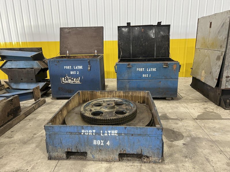 78" X 50' BESCO PORTABLE LATHE, ONSITE TURBINE WORK: STOCK #20735