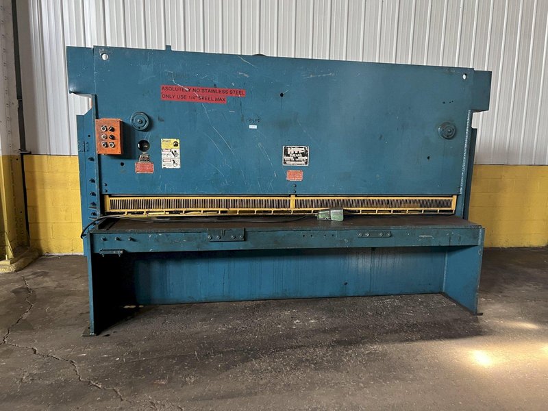10' x 1/4" HTC MODEL 250-10A HYDRAULIC SHEAR: STOCK #19778