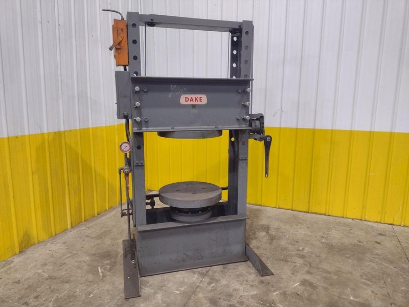 150 TON DAKE HYDRAULIC H-FRAME WHEEL PRESSING PRESS: YOBRO #25286