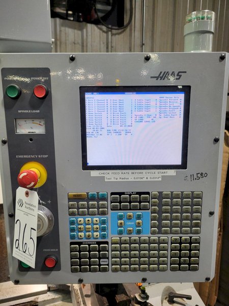 HAAS TL-2 CNC TOOLROOM LATHE, 2006 – Tailstock, Coolant