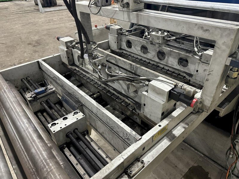 30&quot; x 14 GA DALCOS MODEL #PXN-800 AUTOMATIC COIL HYDRAULIC PUNCHING MACHINE: STOCK #20332