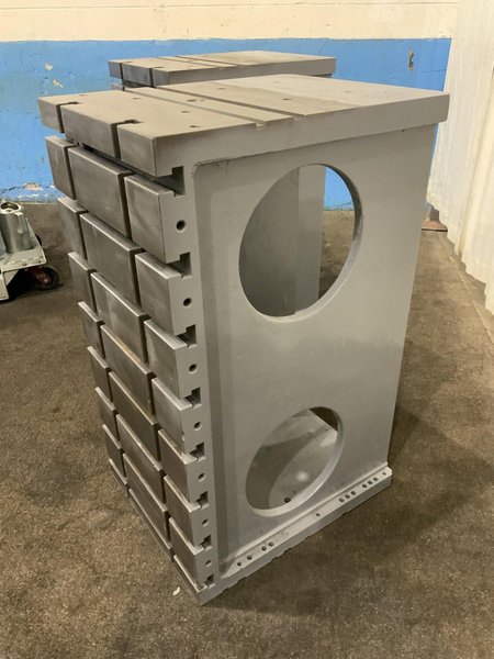 1 PAIR OF 48" X 24" GIDDING &amp; LEWIS T-SLOTTED ANGLE PLATES: STOCK #80896