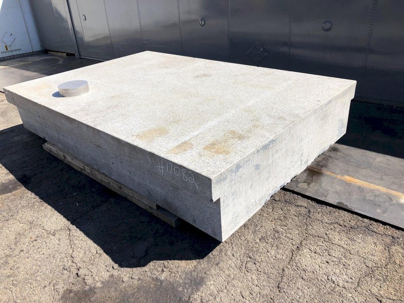 96&quot; X 144&quot; X 24&quot; THICK SALT AND PEPPER TWO LEDGE GRANITE SURFACE PLATE: STOCK #17082