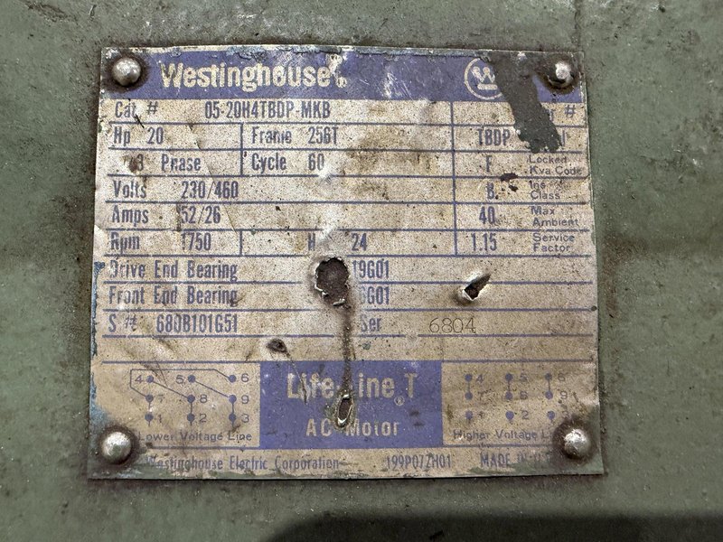 20 HP CONTINENTAL HYDRAULIC POWER UNIT @ 15 GPM: YOBRO #24073