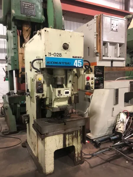 KOMATSU 45 TON SINGLE POINT GAP FRAME PRESS, STOCK# 13840J