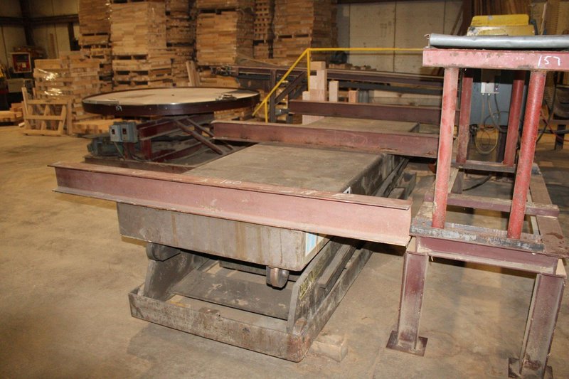 20,000 LBS X 132&quot; X 32&quot; AUTOQUIP HYDRAULIC SCISSOR LIFT PLATFORM TABLE: YOBRO #24422