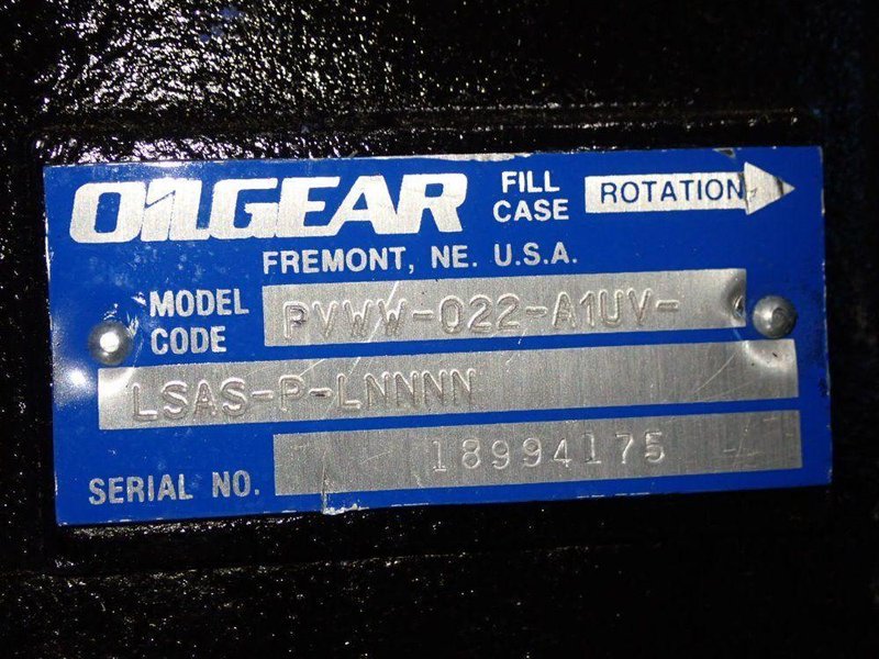 OILGEAR HYDRAULIC PUMP  -  PVWW-022-A1UV-LSAS-P-LNNNN