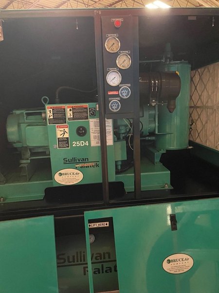 25 HP Sullivan-Palatek 25D4J Rotary Screw Air Compressor, 2004