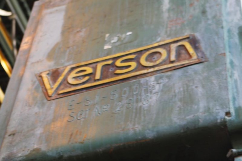 500 TON VERSON SSSC STAMPING PRESS 10" STROKE: STOCK #10910