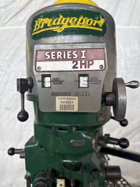 2 HP BRIDGEPORT SERIES 1 VERTICAL MILL. STOCK # 0775125