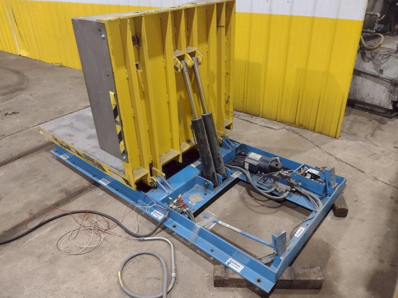 4,000 LBS X 48" X 48" MAX MODEL #LPTT-UP-40-90 HYDRAULIC TILT UPENDER 90 DEGREE FLIP TABLE: YOBRO #25894