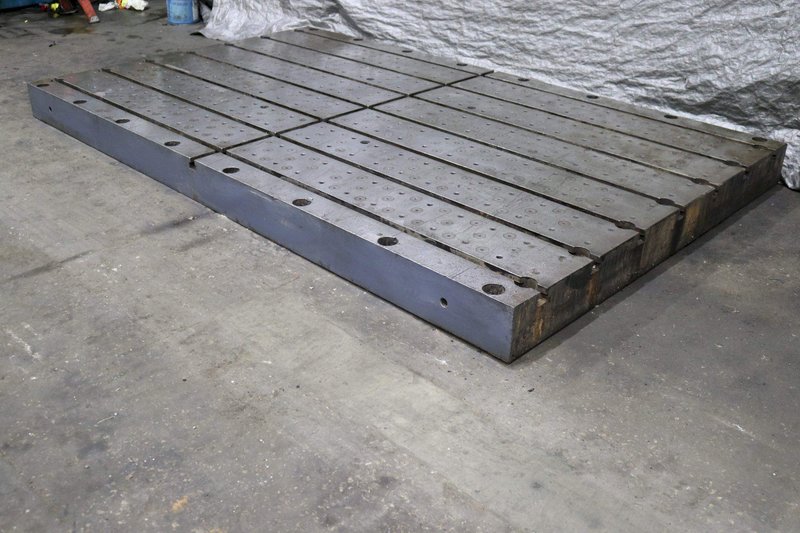 139&#039; X 84&#039; X 8&#039; T-SLOTTED BOLSTER PLATE: STOCK #72892