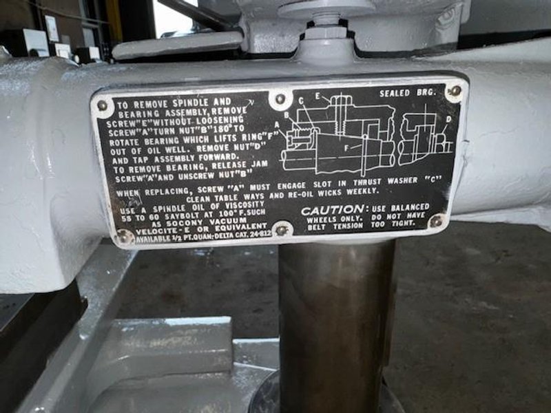 DELTA MILWAUKEE TOOL M AKER SURFACE GRINDER STOCK #3742