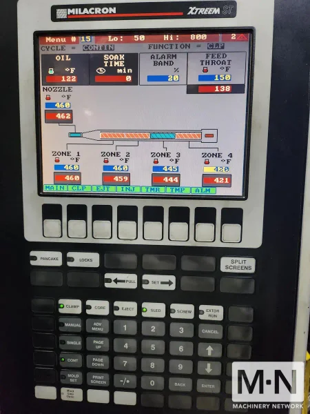 3000 TON 362 OZ CINCINNATI MILACRON MODEL ML3000-352 INJECTION MOLDING MACHINE MFG 2004