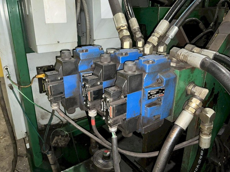 6" x 6" x 1/2" CONTROLLED AUTOMATION MODEL #ABL-74 AUTOMATIC ANGLE PUNCH &amp; SHEAR LINE: STOCK #24935