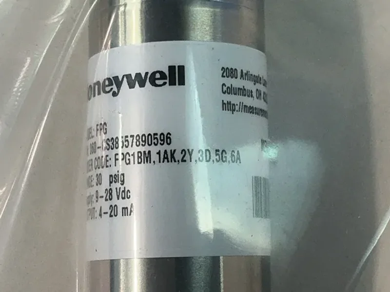 HONEYWELL 30PSIG RANGE PRESSURE TRANSDUCER  -  060-CS38557890596