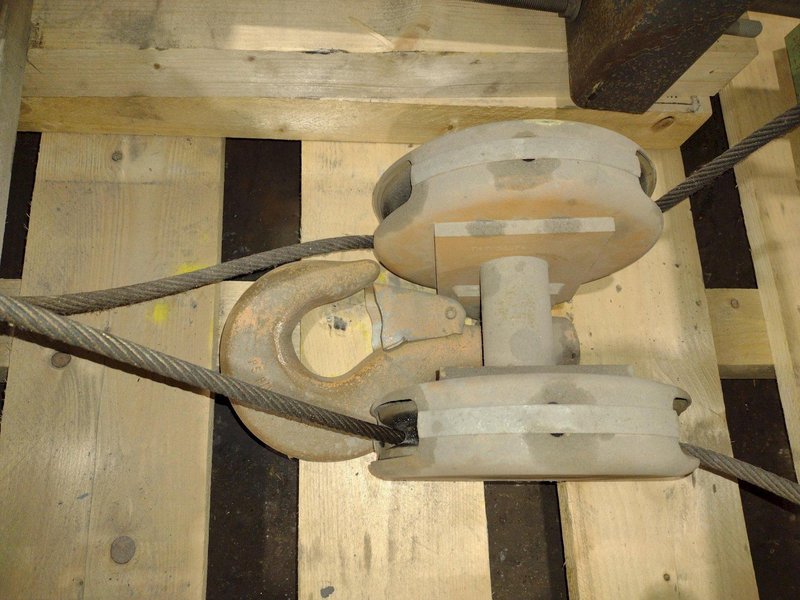 10 TON STAHL SINGLE-GIRDER OVERHEAD CRANE CABLE HOIST &amp; POWER TROLLEY: STOCK #19748