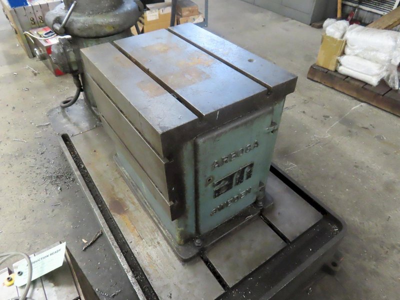 Arboga RLM-3512 Radial Arm Drill, Power Elevation, Box Table 3 HP,  Power Quill Feed and MORE!- Auction Item