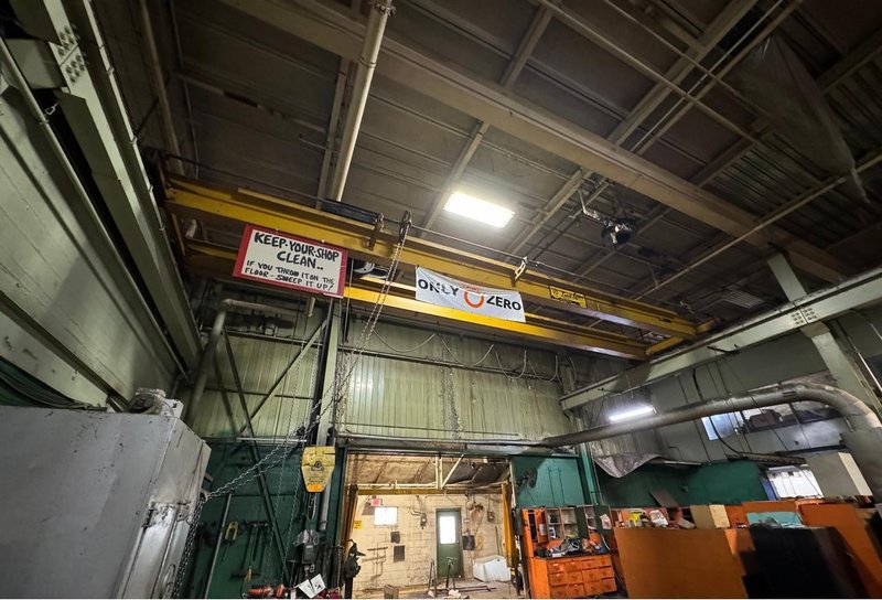 10 TON X 45' SPAN LOAD LIFTER OVERHEAD BRIDGECRANE: STOCK #79086