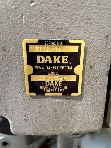 DAKE 350-S TECH COLD SAW. STOCK # 0886525